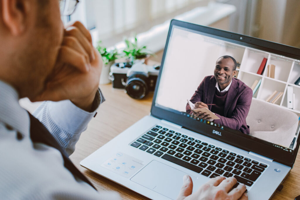 Photo of virtual counseling to show how custom video conferencing transforms counseling experiences